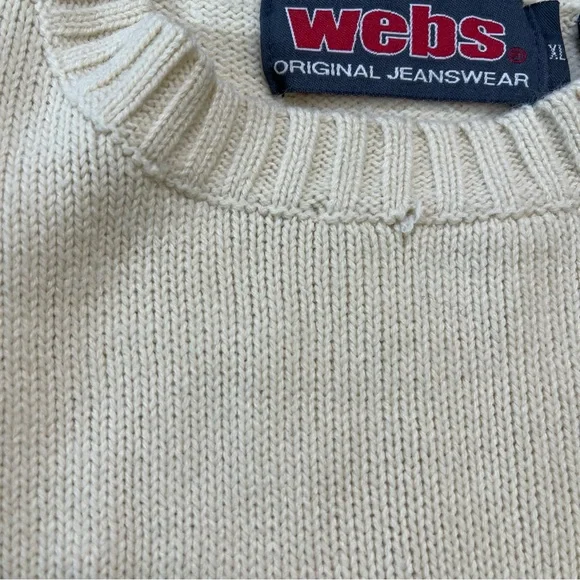 Vintage Y2K Webs Shadow Man Knit Graphic Sweater - Picture 6 of 8